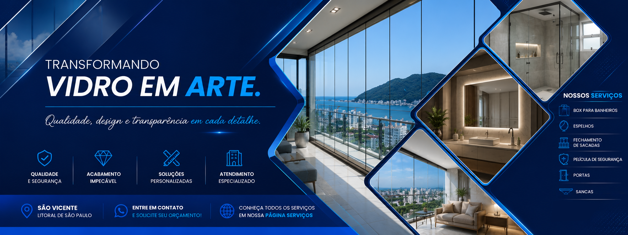 Maggio Arte Vidracaria - Transformando Vidro em Arte em Sao Vicente